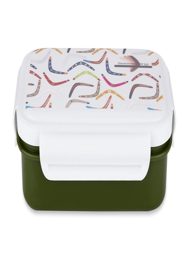 نابيا علبة طعام مدرسية للأطفال من نابيا بيبي، مصنوعة من الفولاذ المقاوم للصدأ والبلاستيك من الداخل، مع وعاء بلاستيكي داخلي وغطاء محكم الإغلاق (كبيرة، خضراء) - Image 4